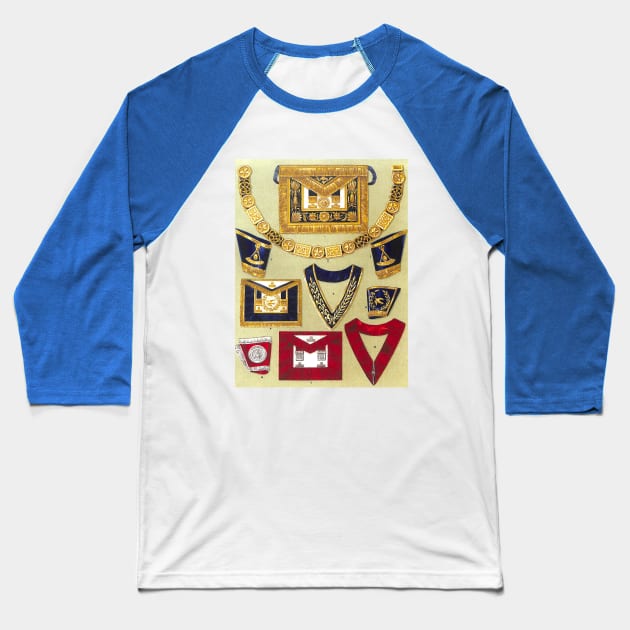 Freemasonry on the Cheap! Grand Lodge of England - Grand Officers Clothing Baseball T-Shirt by Star Scrunch